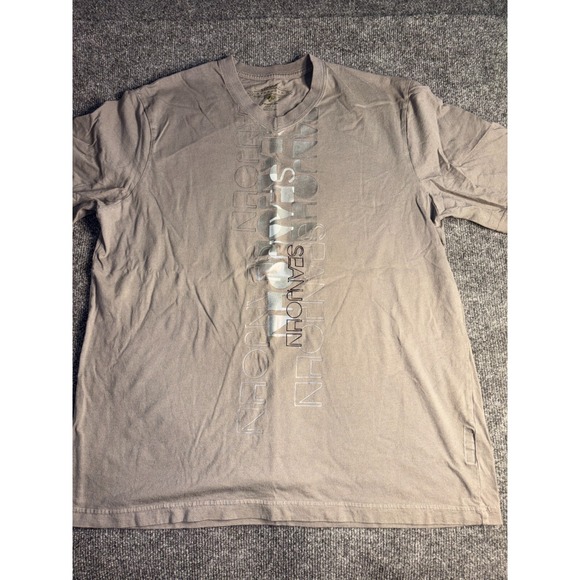 Sean John Other - Sean John Tee Shirt Men XL Brown 100% Cotton Orignal Fit Short Sleeve Rib V Neck